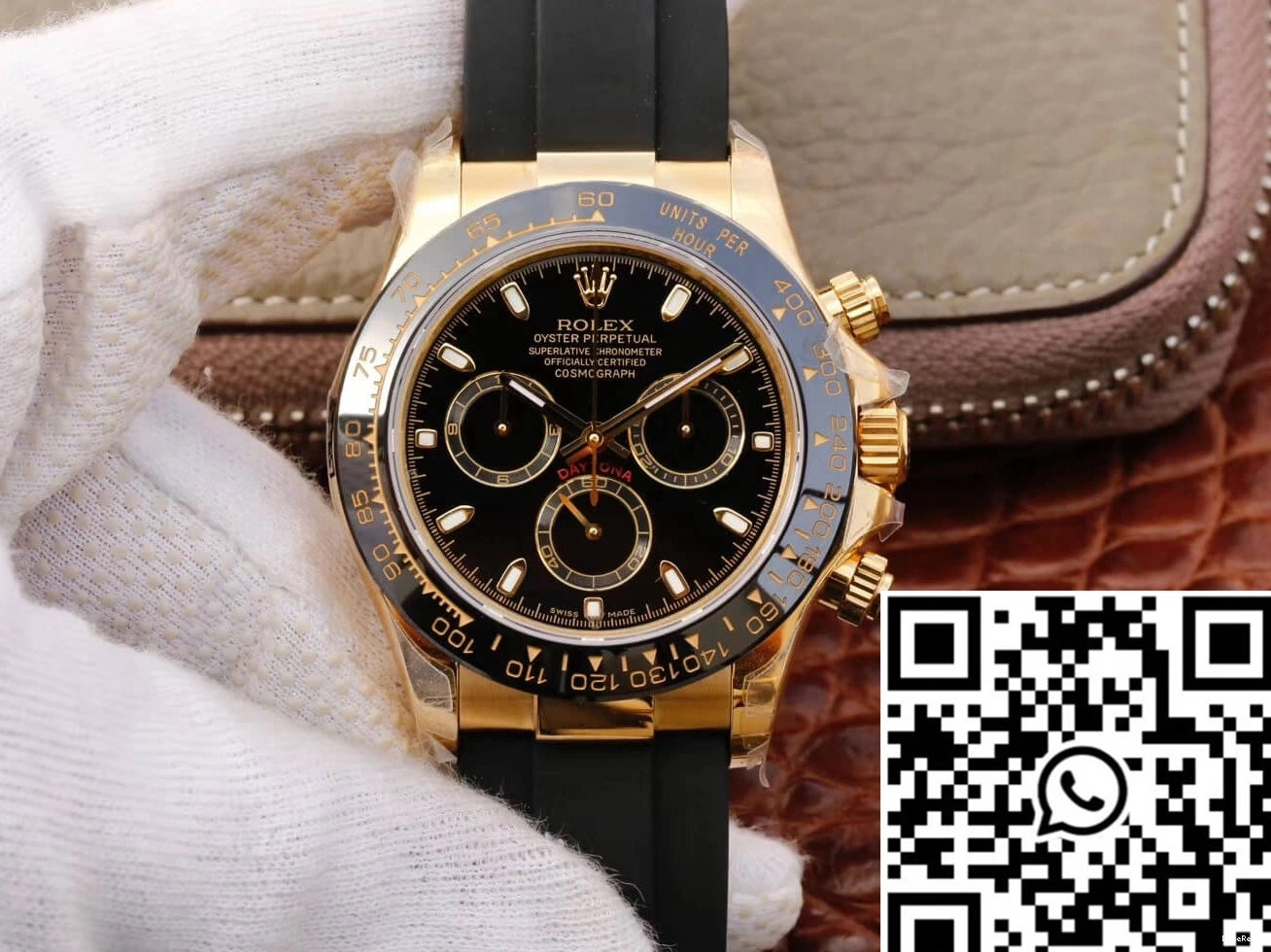 Black JH Daytona Cosmograph Dial M116518ln-0043 Rolex Factory 0301